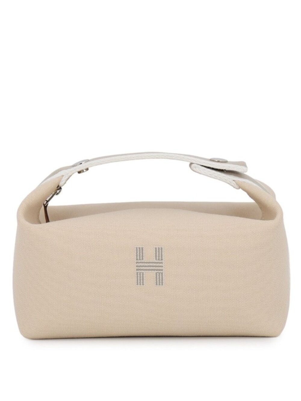 Hermes Pouch Bride-a-Brac PM Natural Silver Canvas Case
